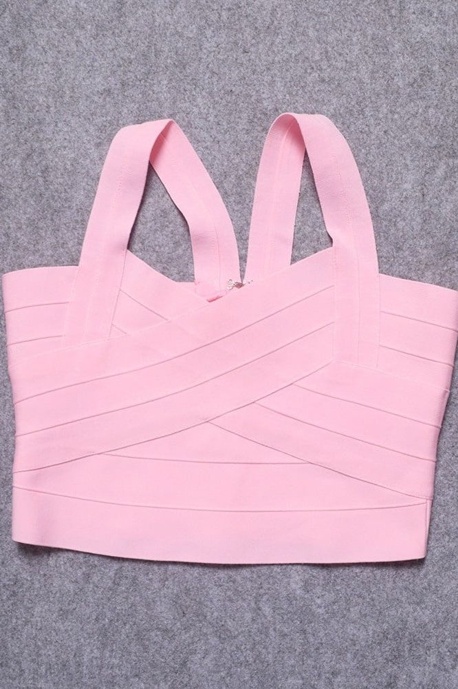 Jay Bandage Crop Top Dusty Pink