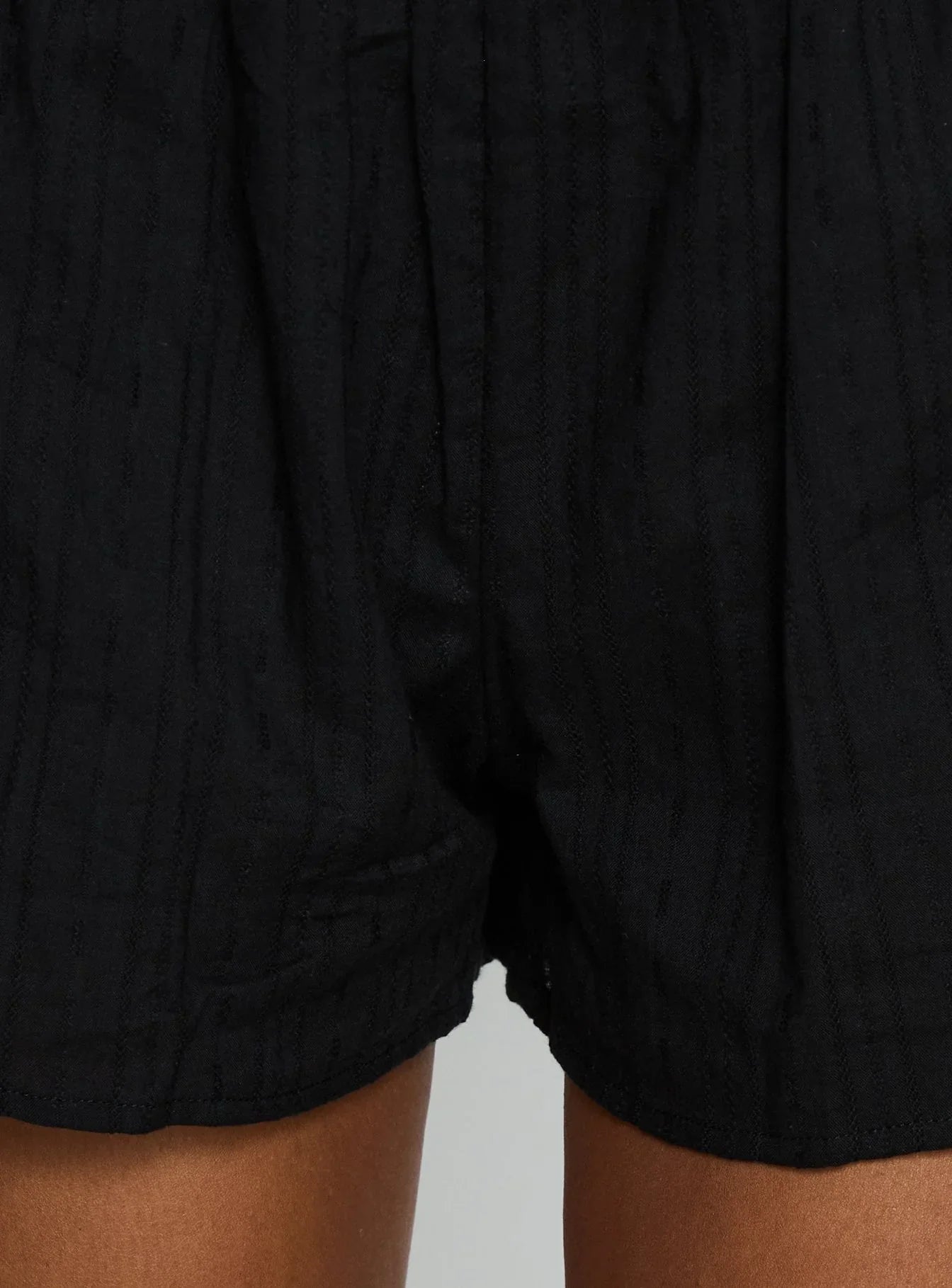 Isafelia Strapless Playsuit Black