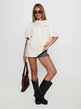 Princess Polly x Butterfly Foundation Charity Merch Oversized Tee Cream