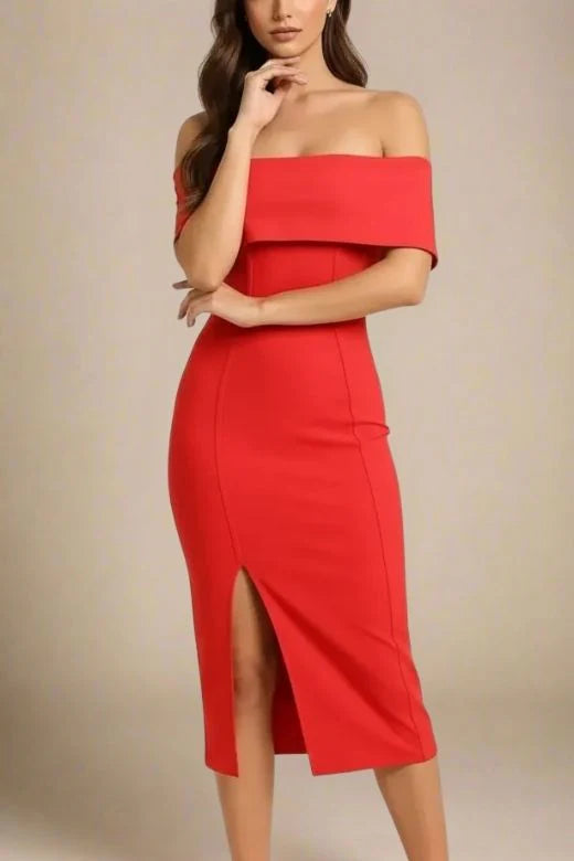 Kristina Bodycon Dress Dress Lipstick Red