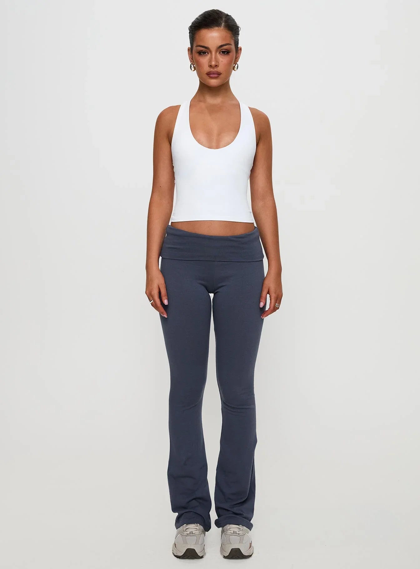 Fast Track Longline Active Tank Top White